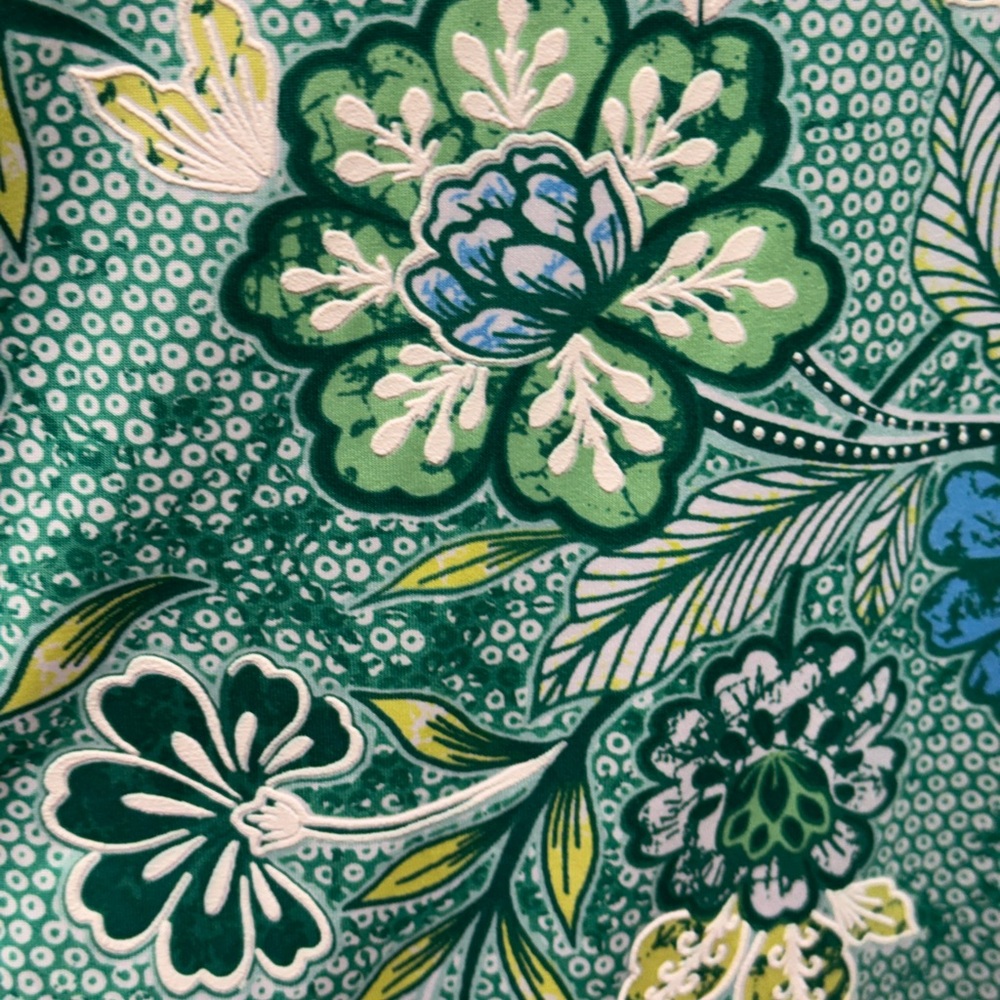 Ruby Rd. Green and White Patterned floral dress. … - image 9